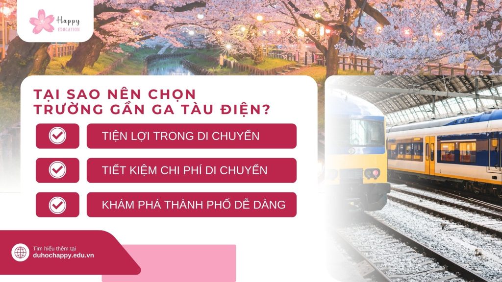 Tại Sao Nên Chọn Trường Gần Ga Tàu Điện Tại Tokyo