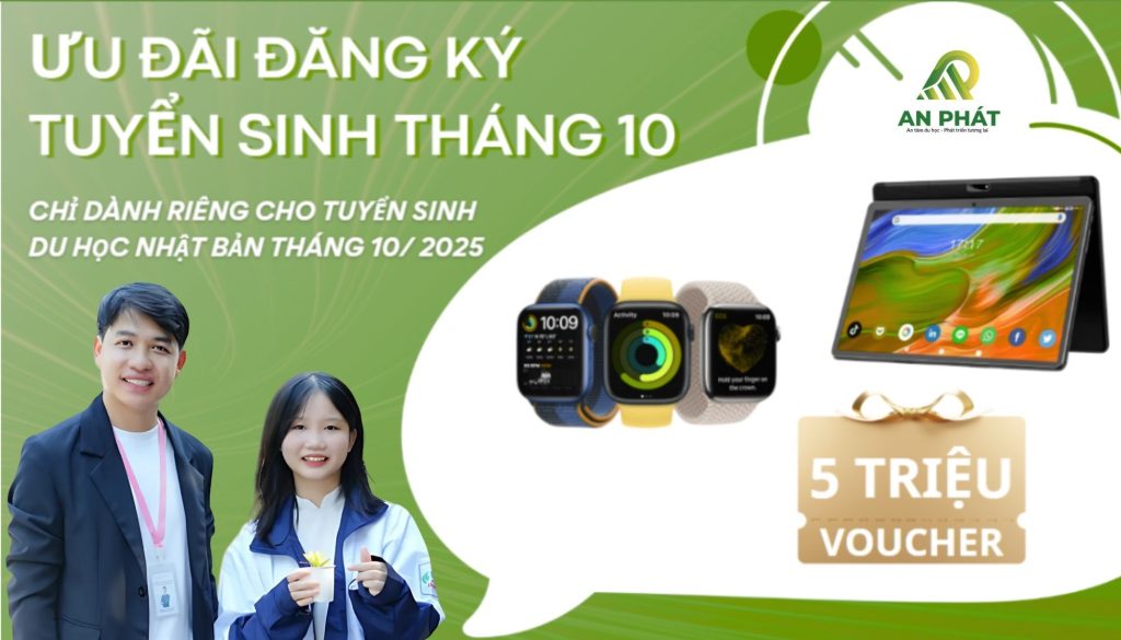 đăng ký du học Nhật Bản kì tháng 10/2025